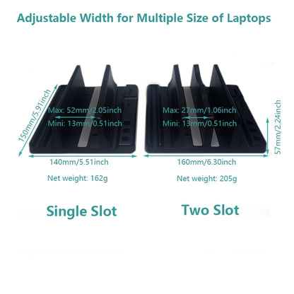 Office Laptop Stand Vertical save Desktop Space Easy to Place Computer Accessories Scalable Width Office Desk Storage