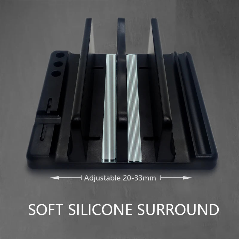 Office Laptop Stand Vertical save Desktop Space Easy to Place Computer Accessories Scalable Width Office Desk Storage
