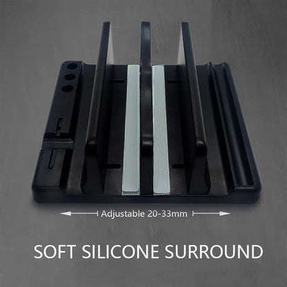 Office Laptop Stand Vertical save Desktop Space Easy to Place Computer Accessories Scalable Width Office Desk Storage