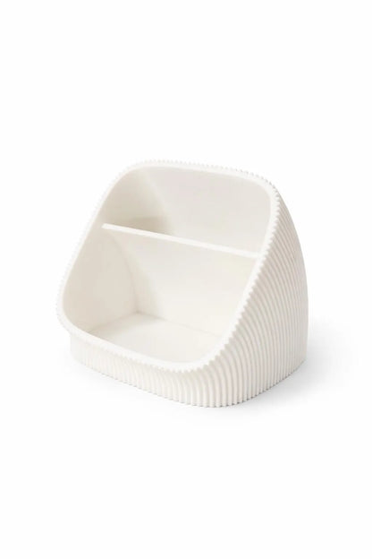 Desk Organizer | 3D-Printed Pen & Sticky-Note Holder | Modern Minimalist Office Desk Storage
