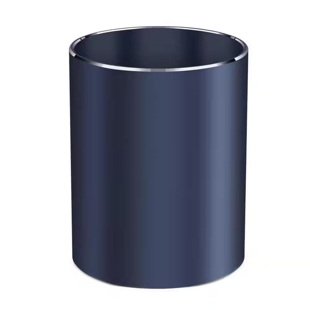 Aluminum Alloy Waterproof Pen Holder Blue Modern Minimalist Desk Organizer Multifunctional Office Supply