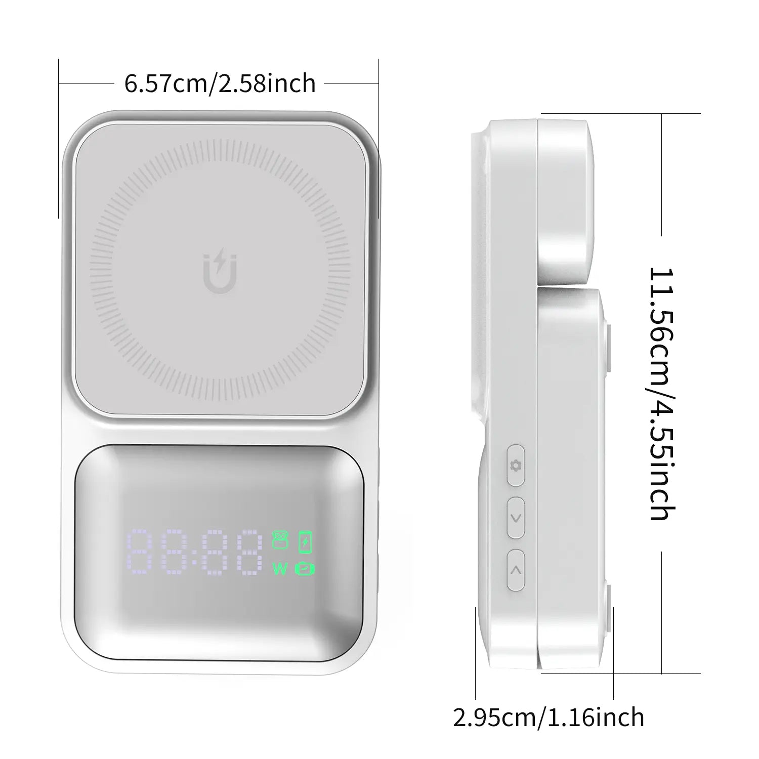 3-In-1 Magnetic Wireless Charger Stand, Foldable Fast Charging Station for Iphone 16 15 14 13 12, Apple Watch, Airpods – Portable Travel Charger