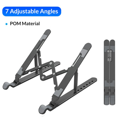 Portable Laptop Stand Riser Foldable Adjustable Notebook Holder Vertical Computer Stand Desk 7 Angles for Macbook Tablets