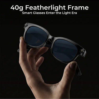 800W HD Camera Smart Sport Glasses, AI Smart Glasses，Photo/Video/Recording (Light on When Recording), Remote Shutter Controlai Voice Assistant, Object Recognition, Bluetooth Music Control & Call, Multilingual Translation, Lightweight Wear, Meta Glasses