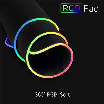 RGB LED Light Mousepad Waterproof Large Gaming Mouse Pad Gamer Mouse Carpet Big Mause Keyboard Pad PC Desk Play Mat with Backlit