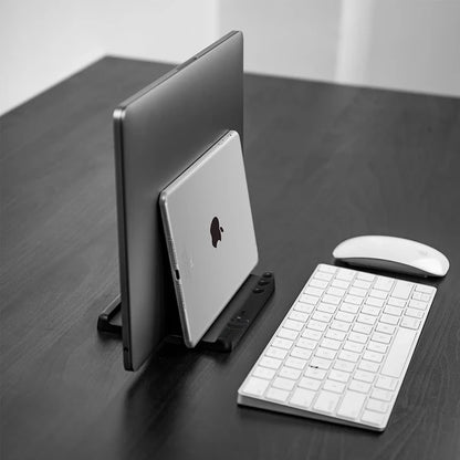 Office Laptop Stand Vertical save Desktop Space Easy to Place Computer Accessories Scalable Width Office Desk Storage