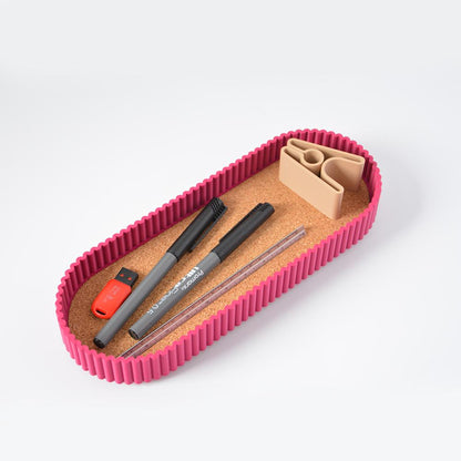 Handcrafted Sustainable Catch All Tray, Minimalist Desk Organizer for Glasses, Pens