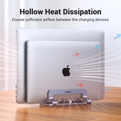 Vertical Laptop Stand Holder for Macbook Air Pro Aluminum Foldable Notebook Stand Laptop Support Macbook Pro Tablet Stand