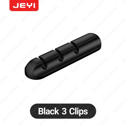 Adhesive Cable Holder Clips Cord Management Wire Organizer for Desktop USB Charging Cable Nightstand Power Cord Mouse Cable
