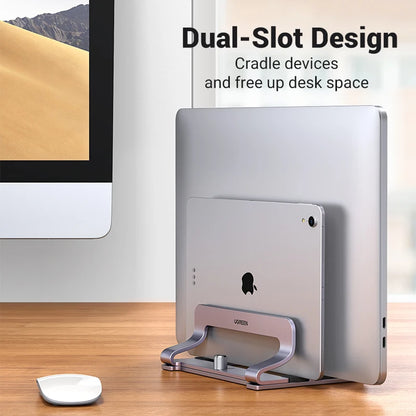 Vertical Laptop Stand Holder for Macbook Air Pro Aluminum Foldable Notebook Stand Laptop Support Macbook Pro Tablet Stand