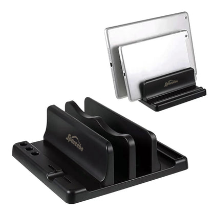 Office Laptop Stand Vertical save Desktop Space Easy to Place Computer Accessories Scalable Width Office Desk Storage