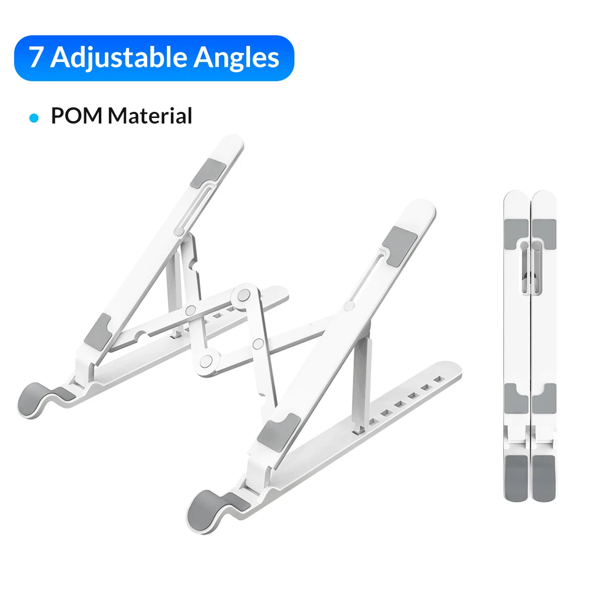Portable Laptop Stand Riser Foldable Adjustable Notebook Holder Vertical Computer Stand Desk 7 Angles for Macbook Tablets