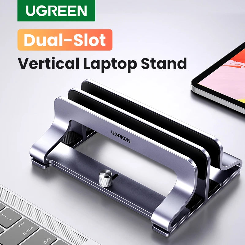 Vertical Laptop Stand Holder for Macbook Air Pro Aluminum Foldable Notebook Stand Laptop Support Macbook Pro Tablet Stand